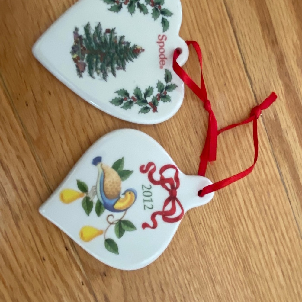 - 2 Spode ornaments